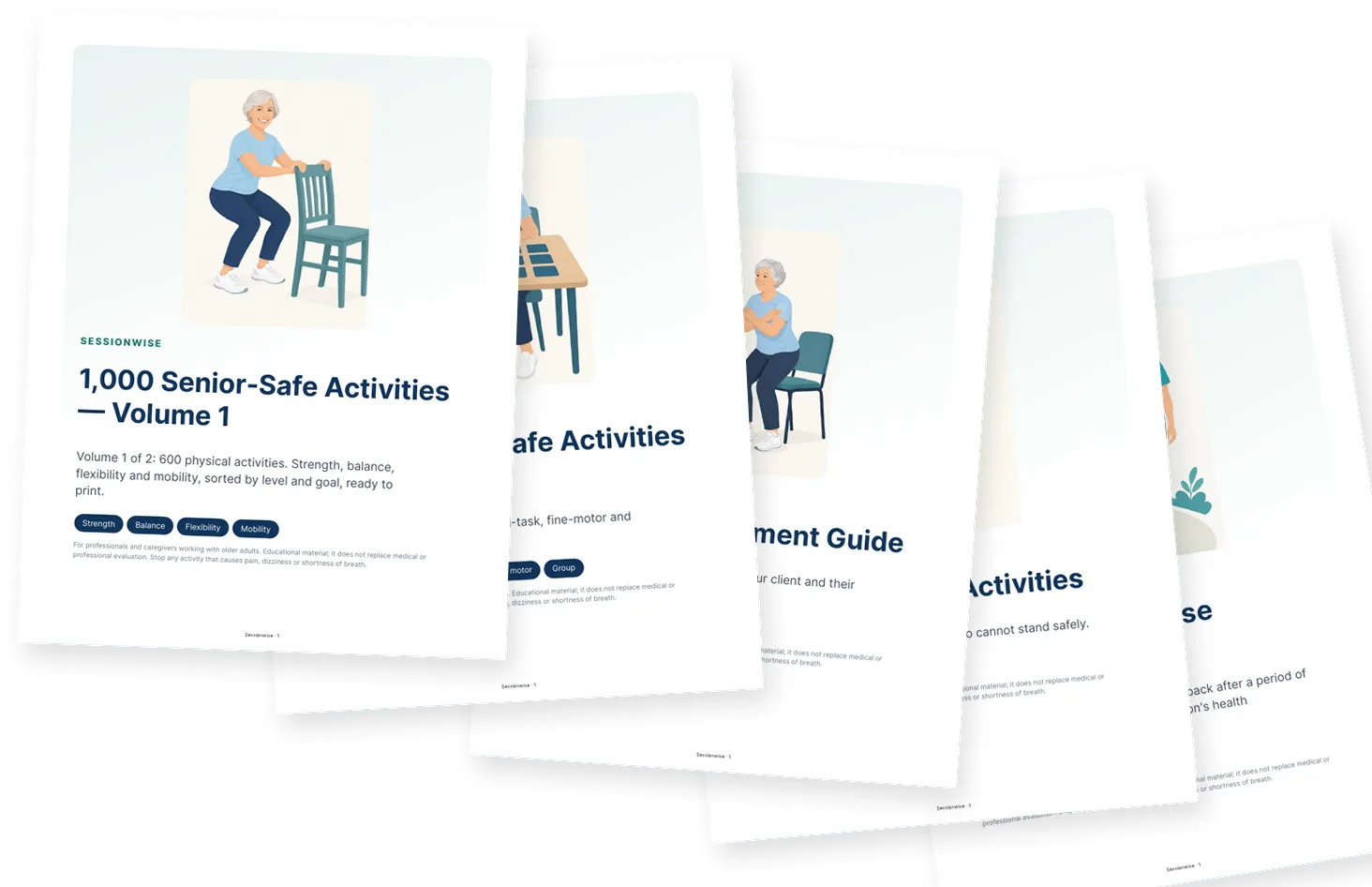 Pages from the Sessionwise activity kit